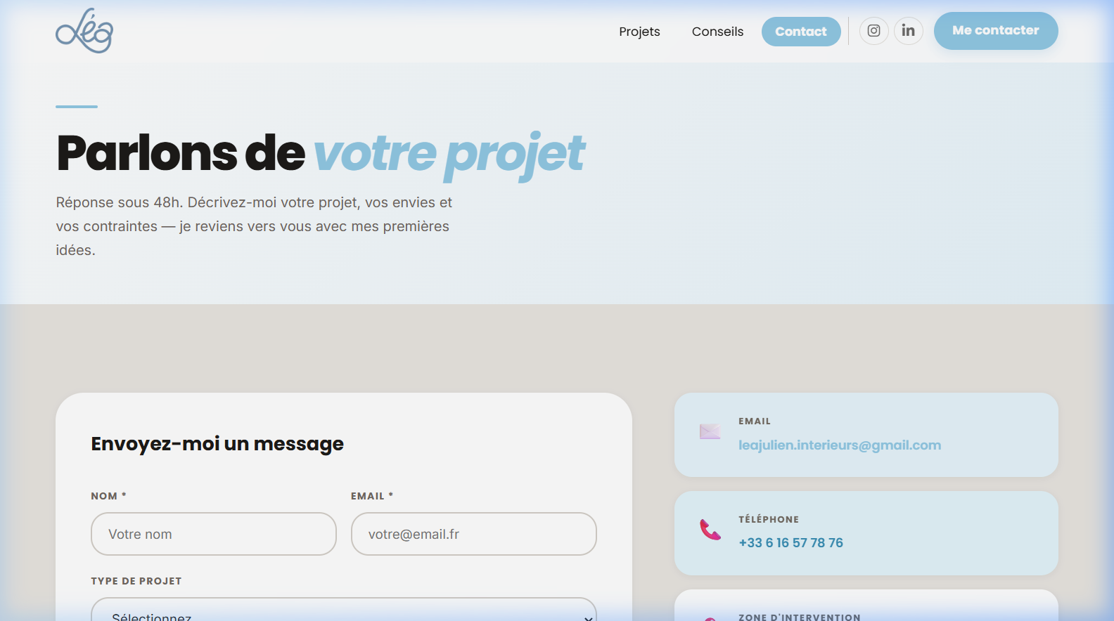 Page contact